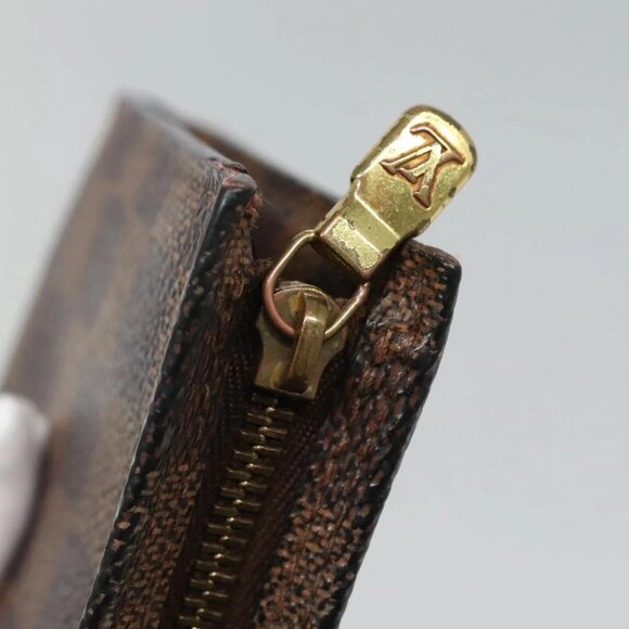 LOUIS VUITTON Damier Ebene Marais Pouch LV Auth BA953 - Picture 9 of 16